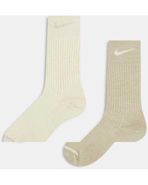 Nike Everyday Cushioned 2 Pack Socks - White