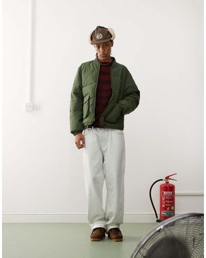 Obey Padded Hooded Puffer Jacket - White