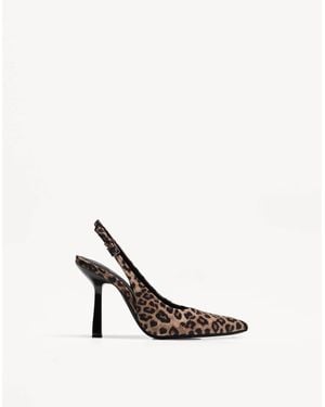 Bershka – slingback-schuhe - Weiß