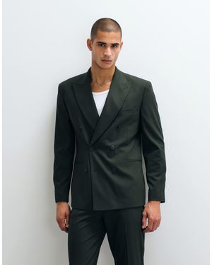 ASOS Slim Double Breasted Suit Jacket - Green