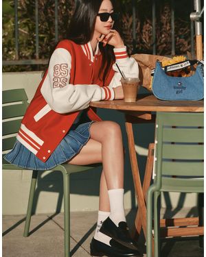 Tommy Hilfiger Tommy Girl Star Varsity Jacket - Green