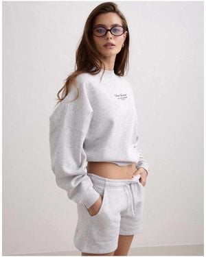 Aim'n Sweatshirt Met Geschreven Logo - Wit