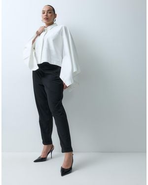 Vero Moda Loose Fit Woven Pants - White