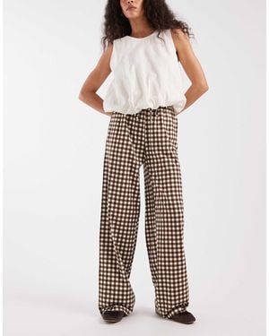 Threadbare Pantalon à enfiler en jersey avec cordon - Marron