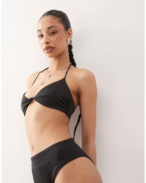 Weekday Mix & Match Twist Front Bikini Top - Natural