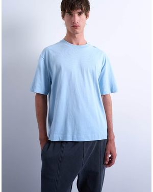 TOPMAN Cropped Fit T-Shirt - Blue