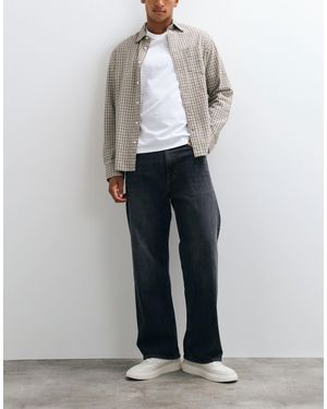 Jack & Jones Ted jean droit relaxed délavé - Blanc