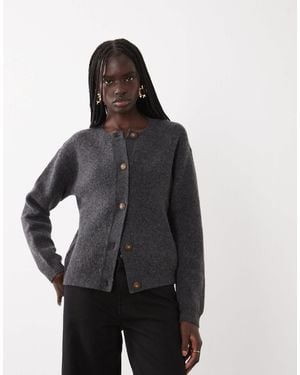 JJ Rebel Long Sleeved Knitted Cardigan - Black