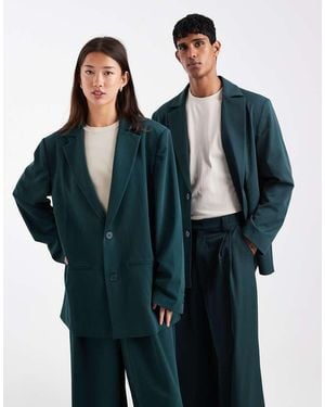 Collusion Unisex Oversized Blazer Co-ord - Blue