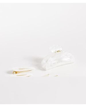 Pieces Set Van 6 Haaraccessoires - Naturel