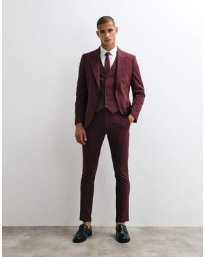 ASOS Skinny Suit Trousers - Red