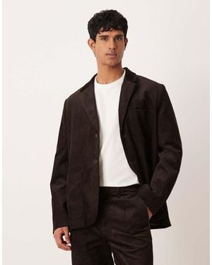 ARKET Co-Ord Cotton Rich Cord Tailored Blazer - Black