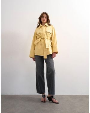 TOPSHOP Tosphop Cinch Low Rise Relaxed Jean - Gray