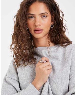 Pieces Oversized Sweatshirt - Grijs