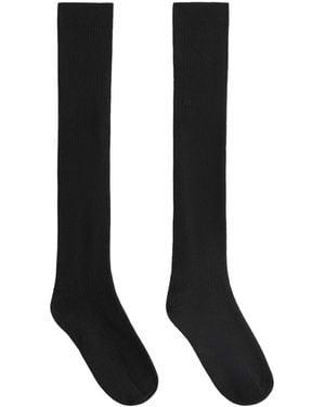 Oysho Kaschmir 17 % lange socken 61 % modal - Schwarz