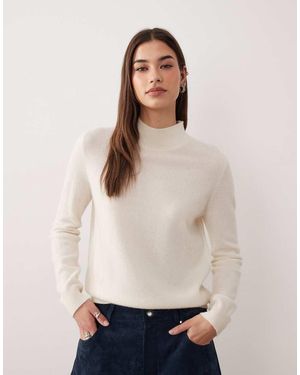 Mango Premium High Neck Jumper - Natural