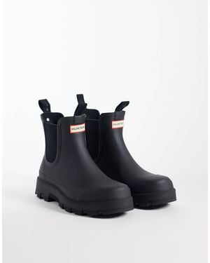 HUNTER Unisex elements elastic kurze chelsea-gummistiefel - Blau