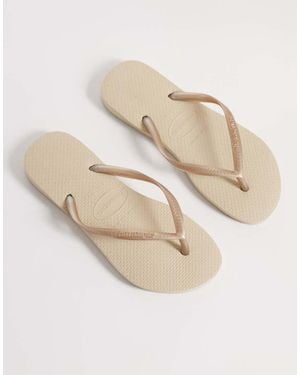 Havaianas Slim Flip Flops - Natural