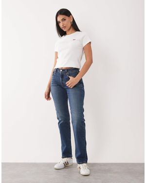 Levi's – 501 hourglass – straight jeans mit hohem bund - Blau