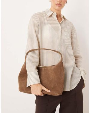 Mango Bolso De Hombro Holgado De - Neutro