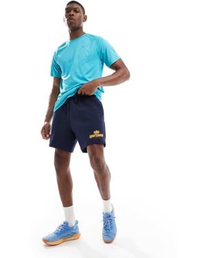 Nike Club French Terry Shorts With Logo - Blue