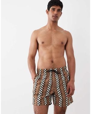 ASOS Swim Shorts - Brown
