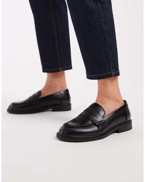 ONLY Mocasines Negros De Cuero Sintético De