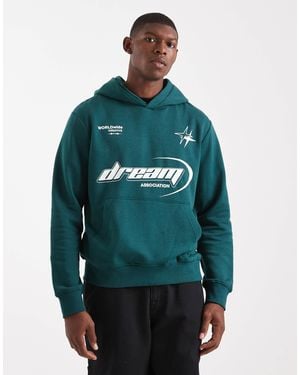 Jack & Jones Hoodie With Back Graphic - Green