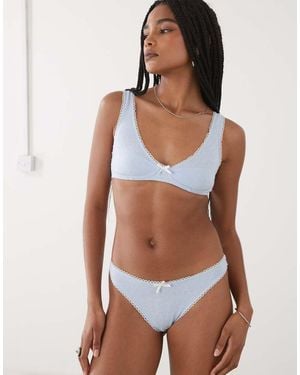 Motel Halai Underwire Pointelle Bra - White