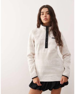 Columbia Benton Springs Printed 1/2 Snap Fleece - Natural