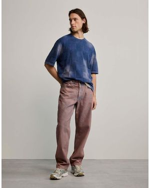 Desigual Pantalones Vaqueros Marrones Lisos - Azul
