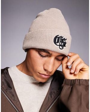 River Island – waffelstrick-mütze - Mehrfarbig