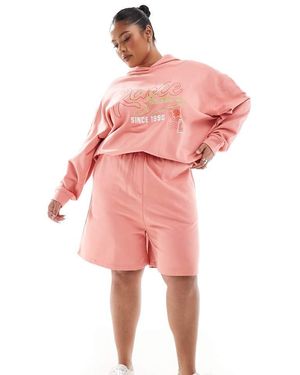 Renee Studio Plus Exclusive Sweat Short Co-Ord - Pink