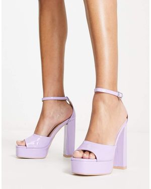 Raid Aasma Platform Heeled Sandals - White