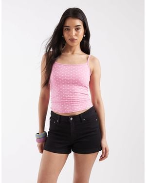 JJXX Nice Rolled Denim Shorts - Red