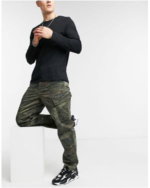 Levi's Xx Taper Fit Ocean Camo Print Cargo Trousers - Green