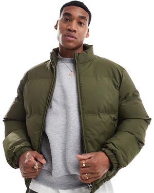 ASOS – kurze pufferjacke - Grün