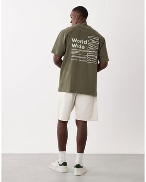 Threadbare T-shirt imprimé au dos - kaki - Neutre