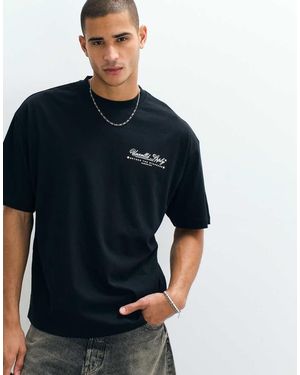 ASOS Oversized T-shirt With Chest Graphic - Blue