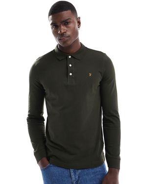 Farah Blanes Long Sleeve Polo - Black
