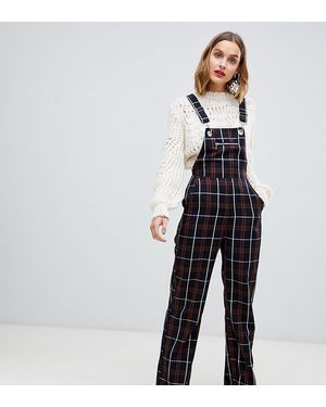 Stradivarius Check Dungarees - Multicolor