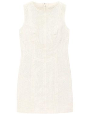 AllSaints Vestido Vee Perforado En Blanco Roto