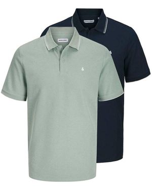 Jack & Jones Set Van 2 Poloshirts - Blauw