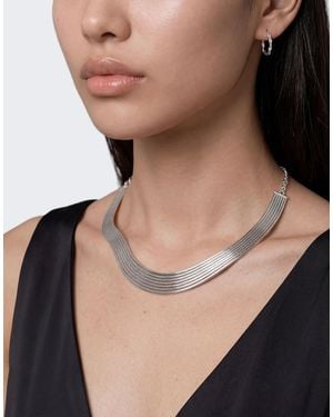 TOPSHOP Miles Statement Choker Necklace - White