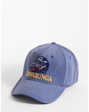 Hollister Cartoon Surf Logo Cap - Blue