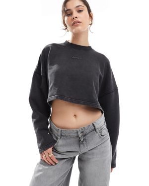 HUGO Derissa Cropped Sweatshirt - Grey