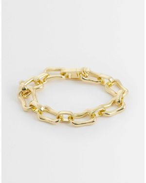 Pieces – klobiges armband - Mettallic