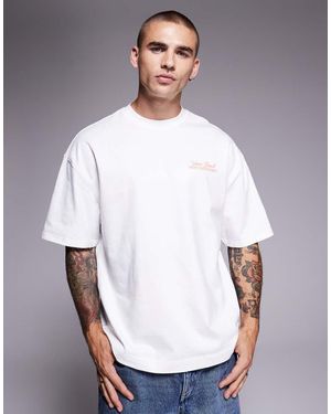 River Island 'venice Beach Yacht Club' Oversized T-shirt - White