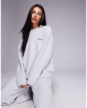 Kaiia Pull col ras - Gris