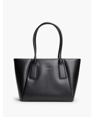 Tommy Hilfiger Essential Metallic Logo Tote Bag - Black